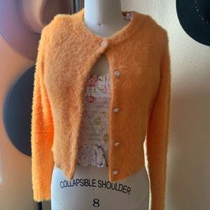 Zara nwt furry orange 🍊 sweater